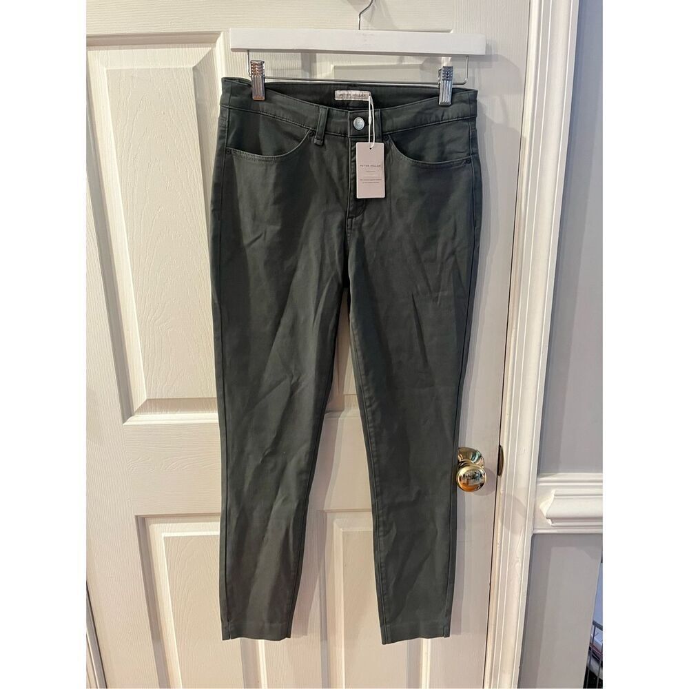 Peter Millar Women’s Karlie Sateen Stretch Pants in Iron sz 4 NWT